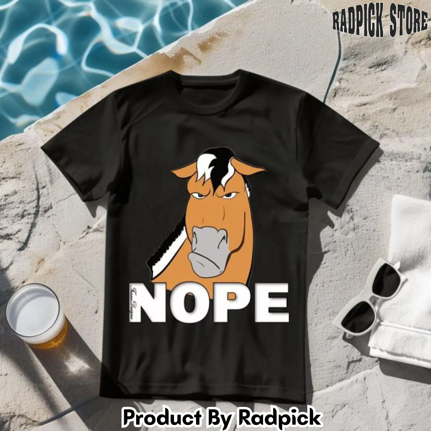 Nope horse tshirt rp2648291